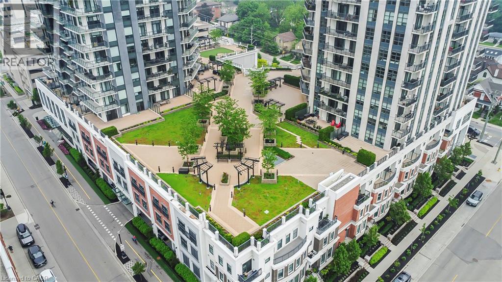 155 CAROLINE Street S Unit# 1901=Aerial view of apartment complex / building